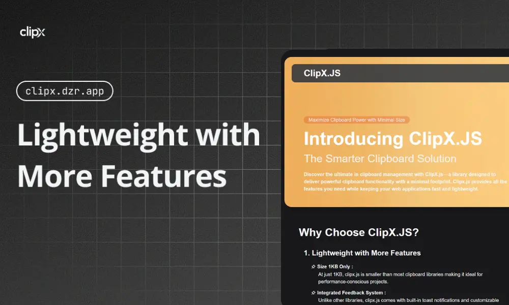 ClipX.JS - ( Library & Website )